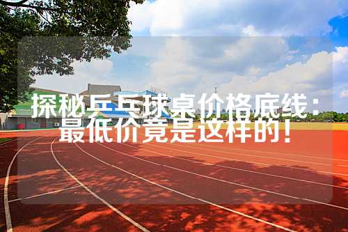 探秘乒乓球桌价格底线：最低价竟是这样的！