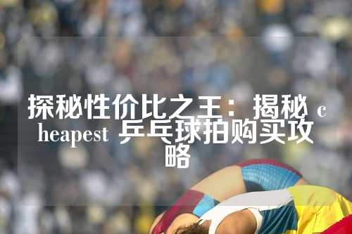 探秘性价比之王：揭秘 cheapest 乒乓球拍购买攻略