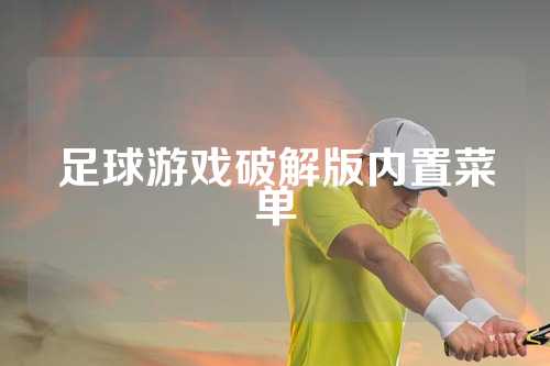 足球游戏破解版内置菜单