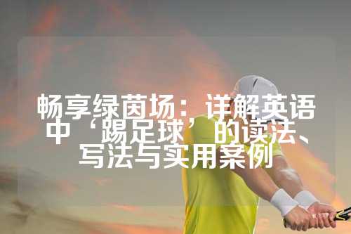畅享绿茵场：详解英语中‘踢足球’的读法、写法与实用案例