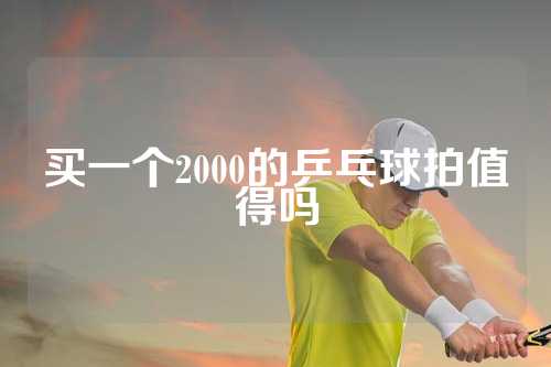 买一个2000的乒乓球拍值得吗