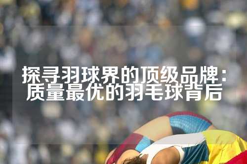 探寻羽球界的顶级品牌：质量最优的羽毛球背后