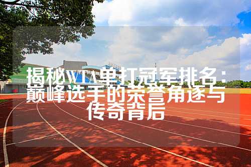 揭秘WTA单打冠军排名：巅峰选手的荣誉角逐与传奇背后