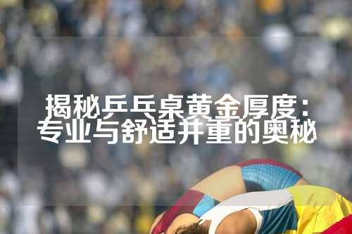揭秘乒乓桌黄金厚度：专业与舒适并重的奥秘
