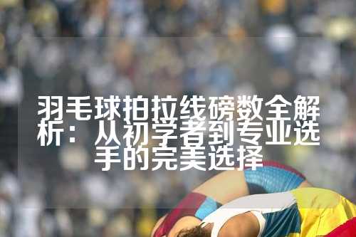 羽毛球拍拉线磅数全解析：从初学者到专业选手的完美选择