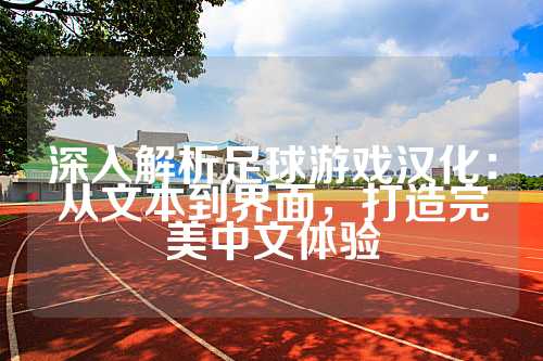 深入解析足球游戏汉化：从文本到界面，打造完美中文体验