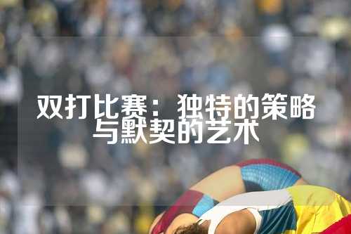 双打比赛：独特的策略与默契的艺术