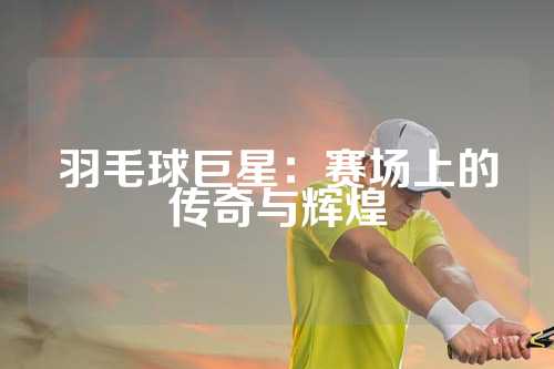 羽毛球巨星：赛场上的传奇与辉煌