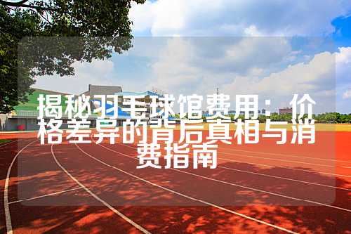 揭秘羽毛球馆费用：价格差异的背后真相与消费指南