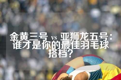 金黄三号 vs 亚狮龙五号：谁才是你的最佳羽毛球搭档？