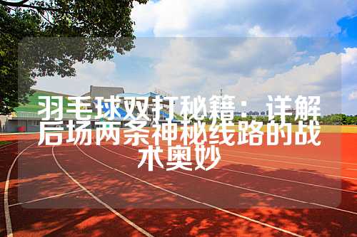 羽毛球双打秘籍：详解后场两条神秘线路的战术奥妙