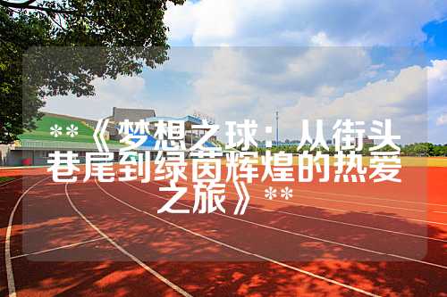 **《梦想之球：从街头巷尾到绿茵辉煌的热爱之旅》**